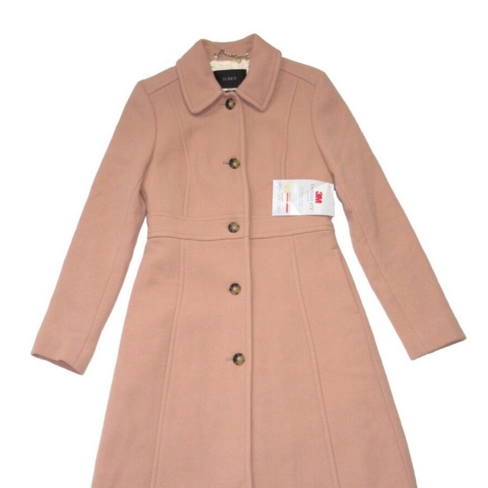 J. Crew Classic Lady Day Peach Coat in Italian DoubleCloth Wool - Picture 2 of 6